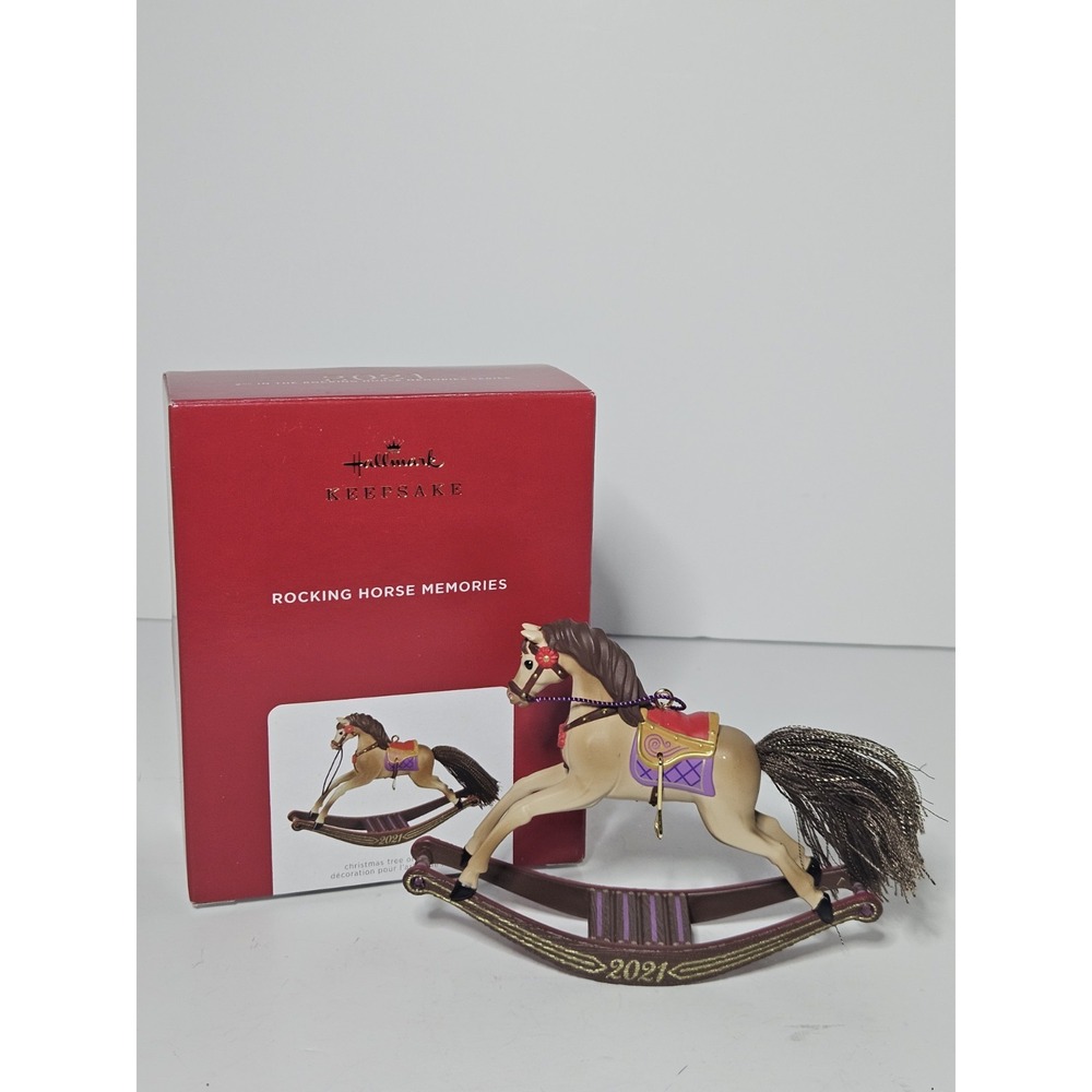 2021 Hallmark Keepsake Rocking Horse Memories Christmas Tree Ornament #2 QXR9202